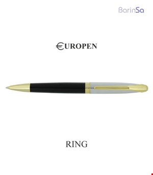 خودکار یوروپن مدل رینگ (مشکی-کروم-طلایی) 1