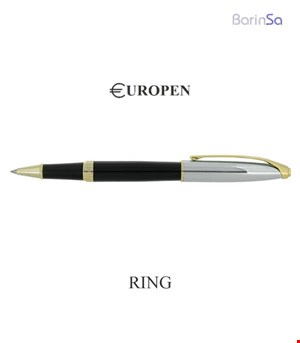روان نویس یوروپن مدل رینگ (مشکی-کروم-طلایی) 1