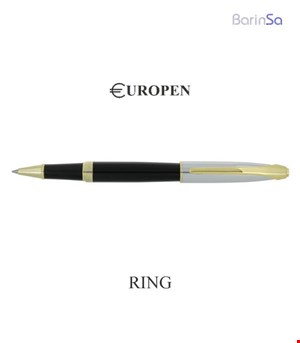 روان نویس یوروپن مدل رینگ (مشکی-کروم-طلایی) 2