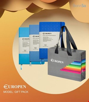 پک هدیه دفتر 220 برگ یوروپن Europen GIFT PACK