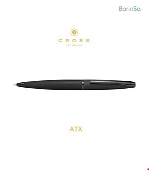 خودکار-روان‌نویس- خودنویس کراس مدل ای‌تی‌ایکس (مشکی- گیره استیل) Cross bp-fp-rp ATX