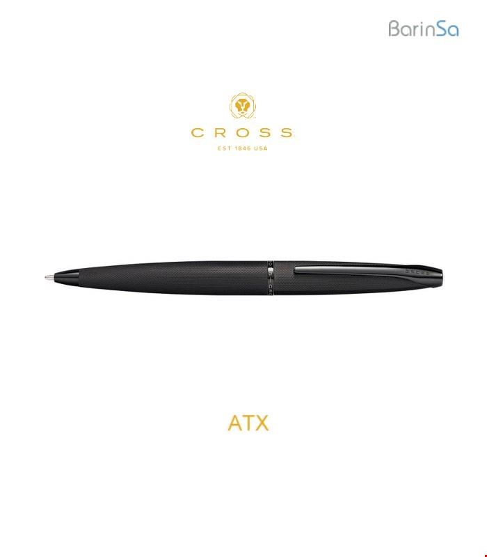 خودکار-روان‌نویس- خودنویس کراس مدل ای‌تی‌ایکس (مشکی- گیره استیل) Cross bp-fp-rp ATX