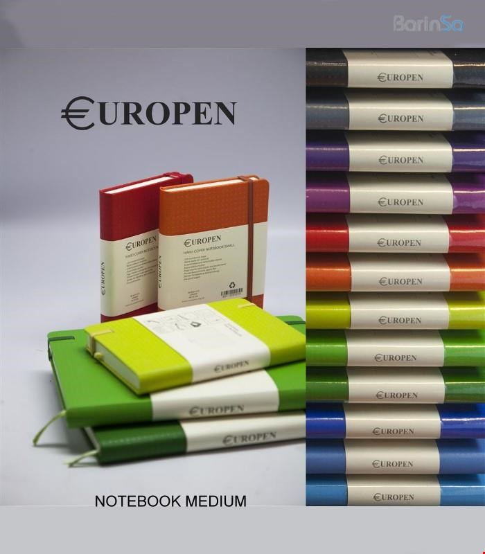 دفتر 220 برگ جلد سخت یوروپن Europen Notebook MEDIUM