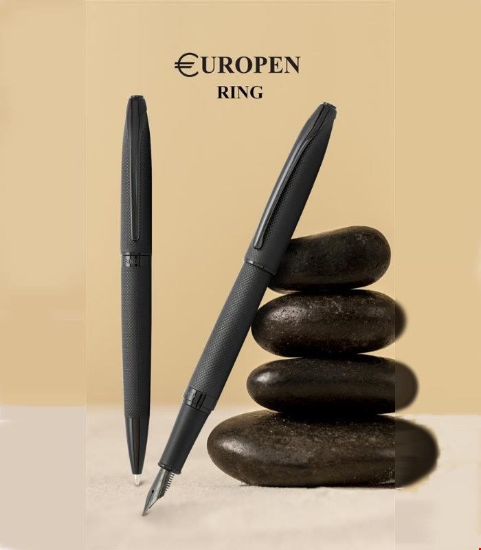 خودکار- خودنویس یوروپن مدل رینگ (مشکی الماسه) Europen bp-fp RING