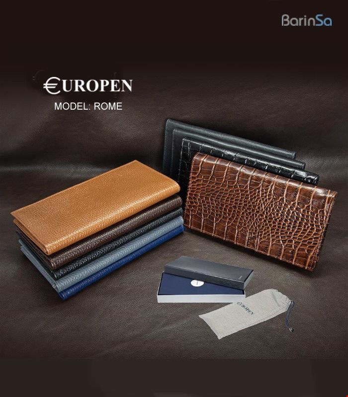 کیف پول مردانه یوروپن مدل رم Europen Wallet ROME