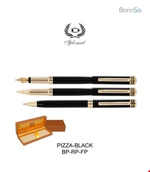 خودکار و روان‌نویس و خودنویس ایپلمات مدل پیزا (مشکی) Iplomat bp-rp-fp-PIZZA