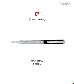 خودکار و روان‌نویس پیرکاردین مدل مارشال (استیل-مشکی) Pierrecardin BP-RP MARSHAL STEEL