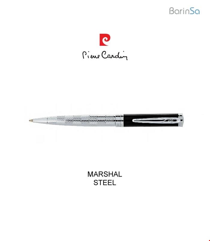 خودکار و روان‌نویس پیرکاردین مدل مارشال (استیل-مشکی) Pierrecardin BP-RP MARSHAL STEEL