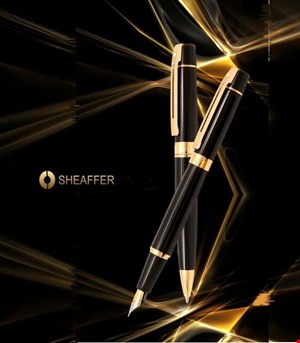 خودکار و خودنویس شیفر مدل 300 (مشکی گیره طلایی) Sheaffer fp-bp-black-gold-300