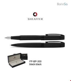 خودکار و خودنویس شیفر مدل 300 (مشکی گیره مشکی) Sheaffer fp-bp-black 300